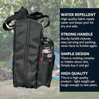 Chef Master Camp Stove Carry Bag - Multi-Pocket for Camp Stove & Butane/Propane Fuel Canisters - Fits Most Portable Gas Stoves - Rugged Camping Accessories - 90800