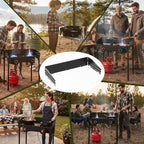 Bestfire Universal 54.3in Windscreen for 2 Burner Camping Stoves Compatible With ROVSUN/Gas One/ADREAK/SKOK and Most Outdoor Propane Stove Models, Easy to Install