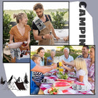 Boyiee Set of 6 Camping Kitchen Towels Happy Camper Tea Towels Absorbent Farmhouse Dish Towels with Funny Sayings 24 x 16 Inches Camping Hand Towels for RV Campers Lovers Gifts Accessories Decorations