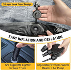 Umbrauto Inflatable Truck Bed Air Mattress for Full Size Short Truck Beds, 5.5-5.8ft, with Pump & Carry Bag. Perfect for Outdoor Adventures