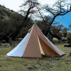 Tipi Tent Camping Hot Tent, Rheum Nobile Lightweight Teepee Waterproof with Stove Jack for 2-4 Person Hiking, Hunting, Backpacking