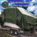 Heavy Duty Waterproof Tarp 10x20 FT, 6 Mil Thick Tarpaulin Cover with Reinforced Edges & Grommets - for Outdoor Camping, Roof, Boat, RV, Pool, Tent - Includes Utility Rope