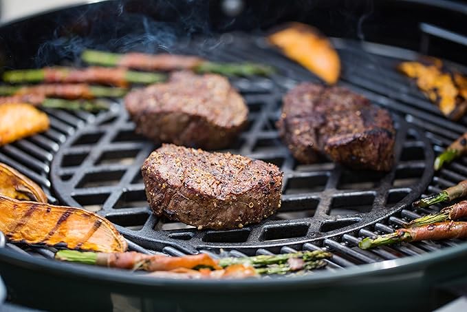 Weber Master-Touch Charcoal Grill, 22-Inch, Slate Blue – Premium Outdoor BBQ Grill with Tuck-Away Lid Holder & One‑Touch™ Cleaning System, Porcelain‑Enameled Kettle