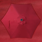 Blissun 7.5 ft Solar Umbrella, 18 LED Lighted Patio Umbrella, Table Market Umbrella