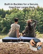 Acacia 4" Thick Self Inflating Sleeping Pad with Foam, Innovative Y-Shaped Telescopic Structure, Ultraportable Camping Air Mattress with Pump Sack, Easy Roll Up Sleep Bed for Travel Tent Car