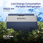 BODEGACOOLER 12 Volt Car Refrigerator,53Quart RV Fridge APP Control, Portable Car Freezer, (50L) -4℉-68℉ RV Electric Compressor Cooler 12/24V DC and 100-240V AC for Outdoor,Camping,Travel,Road Trip