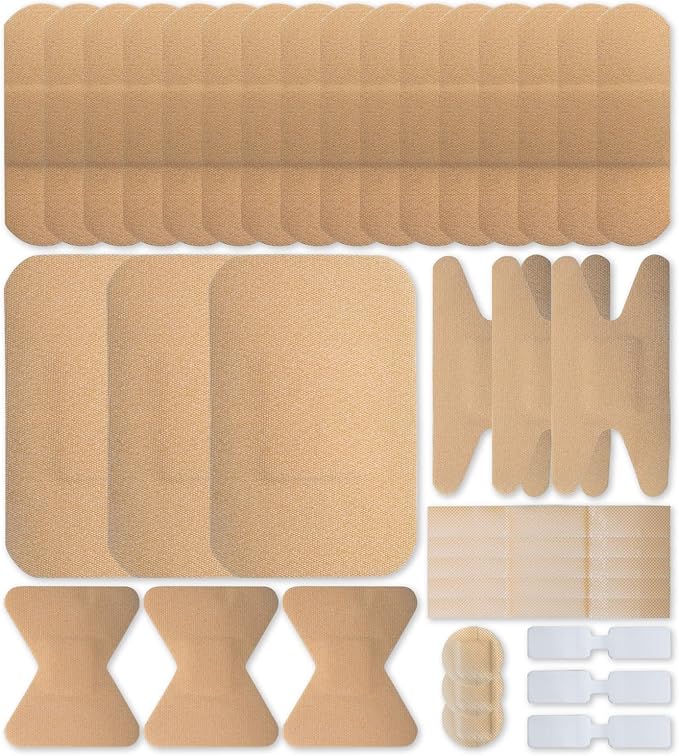 MFASCO First Aid Kit Bandage Refill Pack - Comprehensive Assorted Fabric Bandaids - Small Bandaids for On-the-Go - Reliable First Aid