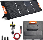 200W Solar Panel, High Efficiency Portable Solar Charger with Kickstand, MC4 Output,3-in-1 DC Connector, IP65 Waterproof for Portable Power Stations,Outdoor Camping, RV, Van, Emergency