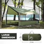 REDCAMP Large Hammock Hot Tent with Stove Jack, Waterproof & Windproof Winter Wall Tent with Snow Skirt, Ultralight 4 Season Tents for Camping, Hiking, Bushcraft, Backpacking, Hunting