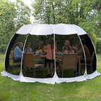 Alvantor Pop Up Screen House Gazebo with Mosquito Netting, Instant UV Resistant Sun Shelter for Patio & Backyard, Portable Canopy Tent for 2-10 Person