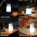 Motion Sensor LED Night Light - Cordless Battery Powered Table Lamp, Portable Lamps Lantern for Outdoor Camping Tents, 4 Brightness Level, Press Dimmable Safe Night Lights,1 Pack (Apricot)