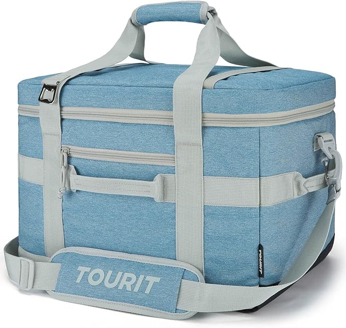 TOURIT Soft Sided Cooler Bag Insulated 48/60 Cans, Large Collapsible & Leakproof Ice Chest for Picnic, Beach, Camping, Travel