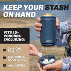 DUALIE Lower Deckie - Insulated 12 oz Can Cooler with Pouch Container - Universal Drink Holder with Built-in Pouch Bin - Choose Your Color