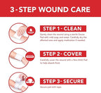 All Health Wound Care Kit & First Aid Supplies, 40 Piece | for Small to Medium Sized Wounds, Professional Use for Car, Home, Camping, Hiking and More