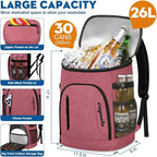 Capolo Cooler Backpack for Men Women Insulated Backpack Cooler Leak Proof Thermal Bag Beverage Soft Cooler Bag Lunch Backpack for Camping 30/45 Cans