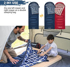 KingCamp 45°F Kids Sleeping Bag, Lightweight Waterproof & Compact Flannel Sleeping Bags Cold Weather & Warm Youth Essentials Gear Accessories for Camping, Fits 10-12 Children up to 4'7"-5'5" Tall