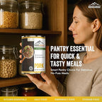 MOUNTAIN ESSENTIALS Canned Pork 14.5 oz – Fully Cooked, Ready to Eat – Pantry Staple Meat for Everyday Meals, Premium Emergency Survival, Bulk Food Storage, Camping, Hiking & Quick Meals – 5-Year Shelf Life – Made in USA – Gluten Free, No Carbs Pack of 12