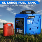 3450-Watt Portable Inverter Generator for Home Use, 1.6Gallon Large Fuel Tank Up to 8.3 Hours Use, 120V Gas Powered Generator Super Quiet - EPA Compliant