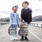 School Backpack for Boys - Camouflage Boys Backpack for Kids Teens Elementary Middle School - 4pcs Camo Students Bookbag with Lunch Box and Pencil Case & Key-chain,18″ Bookbag with Usb Charging Port