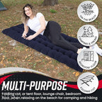 Vaygway Outdoor Camping Cot Pads Mattress- Soft Comfortable Lightweight Thick Cotton Sleeping Cot- Portable Hiking, Traveling, Backpacking Waterproof Bottom Pad Mattress