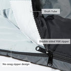 BISINNA Mummy Sleeping Bag for Adults 14-41℉ Cold Weather 3-4 Season Camping Sleeping Bags with Compression Sack for Backpacking Hiking Traveling