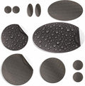aZengear Repair Patches for Jackets, Tent, Shoe Toe, Air Mattress, Inflatables, PVC Gear - Waterproof, Self-Adhesive, Tear-Cold-Heat-Resistant, Down Puffer Coat (11 Pcs, Charcoal Brown)