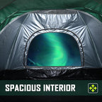 1-2 Person Camping Tent, Tents for Camping Waterproof Lightweight Easy Set Up, Professional Grade Waterproof Tents with Rainfly for Outdoor Hiking