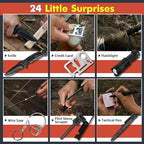 VEITORLD Gifts for Men Dad Husband Him Fathers Day, Survival Gear and Equipment 12 in 1, Survival Kits, Cool Unique Fishing Hunting Anniversary Birthday Gifts for Him Teen Boy Boyfriend Women
