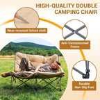 KingCamp Folding Comfy Butterfly Chair Oversized Padded Camping Chairs for Adults Comfortable Camp Chair 300lbs Heavy Duty with High Back for Outdoor Lawn Patio Bedroom Living Room Dorm