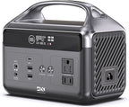 DaranEner Portable Power Station 60,000mAh, 192Wh LiFePO4 Battery Backup w/2 300W (Surge 600W) AC Outlets, 2H Fast Charging, Power Bank for Hurricane Emergency/Home/Outdoor Camping/RVs Use