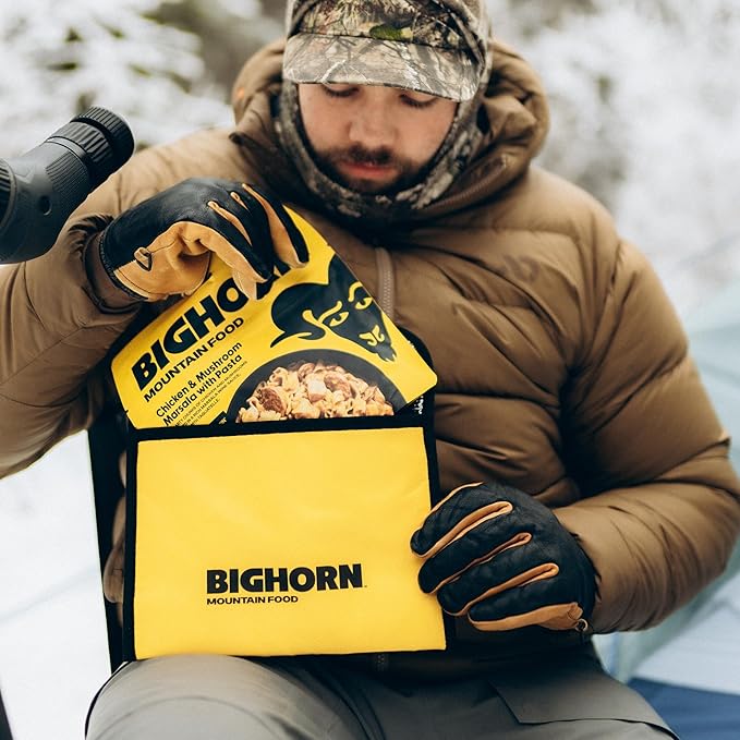 Bighorn Insulated Bag for Backpackers - Durable Small Insulated Pouch for Freeze Dried Backpacking Meals - Packs Flat, Lightweight, Aids Rehydration, Keeps Food Hot, 10 ¼” x 7 ½” x 3 ½”, 1.5oz