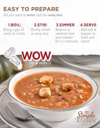 Simple Kitchen Chicken Gumbo Soup Mix - 17 Servings for Family Meal Prep, Gluten Free, Dehydrated & Freeze Dried Survival Food for Camping Meals, Backpacking & Hiking, Survival Kit, Pack of 4