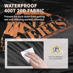 Down Backpacking Sleeping Bag 680FP. Cold Weather Sleeping Bag 0°F-32°F (Multiple Temperature Options), XL Large 4 Season Sleeping Bag for Adults Camping Hiking Mountaineering.