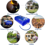 TooTaci 1000L/264Gal Large Capacity Water Storage Bladder, Portable Water Tank with Hose and 3/4" Adapters, for Garden Watering, Drought Resistance, Agricultural Irrigation