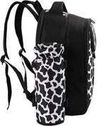 apollo walker Picnic Backpack Bag for 2 Person with Cooler Compartment, Detachable Bottle/Wine Holder, Fleece Blanket, Plates and Cutlery Set (2 Person, Black)