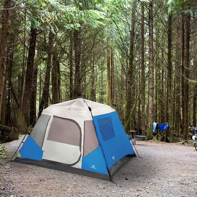 Outbound Instant Pop up Tent for Camping with Carry Bag and Rainfly | Water Resistant | 3 Season | Dome & Cabin Tents, 5, 6, 8, and 10-Person