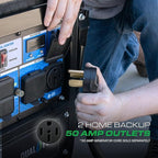DuroMax XP15000HX+ 15,000-Watt Electric Start Dual Fuel EFI Portable Generator
