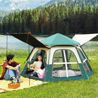 Tent, Camping Tents, 2-in-1 Portable Backpacking Tent with Removable Rainfly, Mesh Windows, Suitable for Family Dome Tent for Camping Hiking Mountaineering