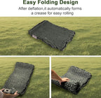 Self Inflating Sleeping Pad with Foam and Electric Pump，Innovative Y-Shaped Telescopic Structure，4.3" Thick Ultraportable Camping Mattress，Outdoor Compact Air Mat for Tent Car（4.2*79*28 inch）