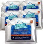 TOURIT Reusable Ice Pack for Coolers Long Lasting Cooler Ice Packs for Cooler Bag Lunch Bags/Boxes, Cooler Backpacks, Freezer Packs for Coolers