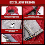 Single Sleeping Bag for Adults Kids 3-Season, Lightweight Waterproof Ripstop, Dual Zipper Bottom Vent, Compression Sack, Portable Camping Hiking Backpacking Gear
