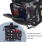 MOV COMPRA Tactical Lunch Bag for Men Insulated Lunch Box Leakproof Large Capacity Thermal Cooler Bag with MOLLE Water Bottle Pouch for Adults for Work Picnic Camping（Camouflage Grey）