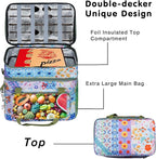 Soft Collapsible Insulated Sided Cooler - 60 Can Large Leakproof Picnic Beach Meal Prep Portable Travel Cooler for Shopping, Kayaking, Road Trips