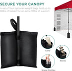 Best Choice Products 10x10ft Pop Up Canopy Tent with Sidewall, 1 Person 1 Minute Set Up, Carry Case, 4 Weight Bags - Red