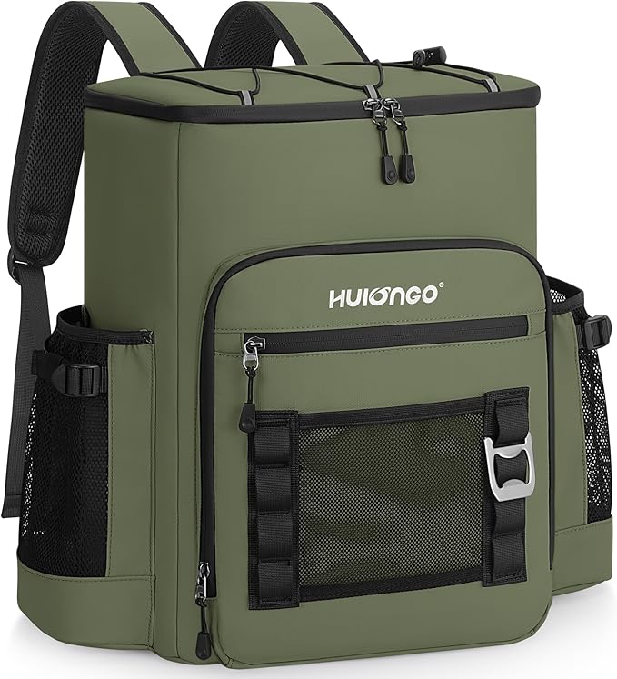 Large 52cans Waterproof Insulated Cooler Backpack for Men & Women, Leak Proof Backpack Cooler, Soft, 8Gal