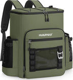 Large 52cans Waterproof Insulated Cooler Backpack for Men & Women, Leak Proof Backpack Cooler, Soft, 8Gal