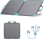 110W Bifacial Portable Solar Panel Suitcase, 23.5% High Efficiency ETFE Foldable Solar Charger for Power Station,IP68 Waterproof 2 Reinforced Kickstands for RV Camping Off-Grid Blackouts