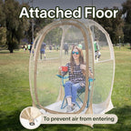 EighteenTek® Pod All Weather Sports Tent with Attached Floor, Instant Outdoor Bubble Tent, Rainproof Camping Sun Shelter for Sports Events Camping Fishing Cheering 1-4 Person