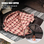 REDCAMP Cold Weather Mummy Sleeping Bag, Warm Flannel Cotton Sleeping Bag for Adults, Warm and Machine Washable Perfect for Winter Camping