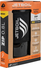 Jetboil Zip 0.8L Portable Fast Boil Stove with Easy-Turn Knob Igniter for Backpacking and Camping, Propane/Isobutane Burner